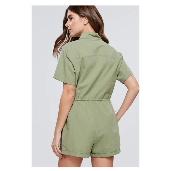 Front Zipper Romper - Picture 3 of 6